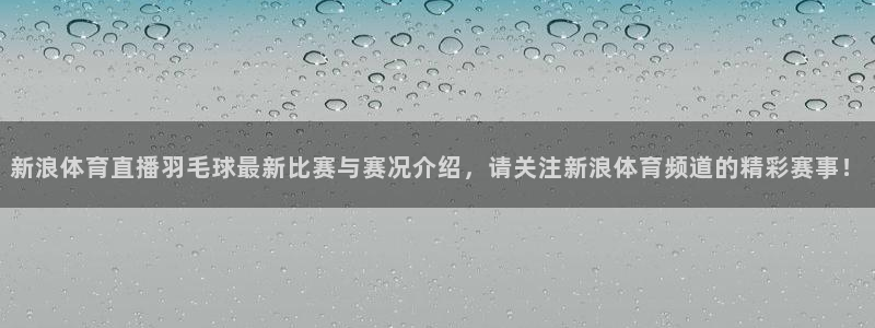 360体育无插件直播高清：新浪体育直播羽毛球最新比赛与赛况介绍，请关注新浪体育频道的精彩赛事！